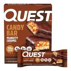 Quest Nutrition Peanutty Caramel Candy Protein Bar - 15g Protein - 8.04oz/4pk
