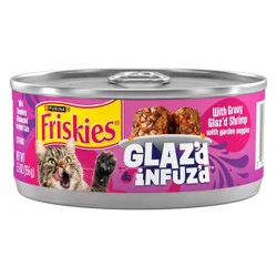 Friskies Glaz'd & Infuz'd Shrimp with Garden Veggies Wet Cat Food - 5.5oz