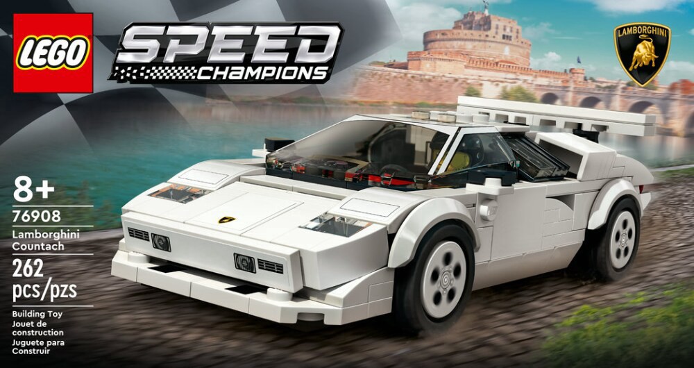 slide 4 of 5, 76908 LEGO Speed Champions Lamborghini Countach, 262 ct