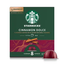 Starbucks by Nespresso Vertuo Line Cinnamon Dolce Light Roast Coffee Pods - 8ct