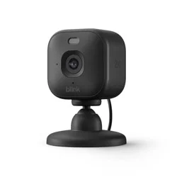 Amazon Blink Mini 2K+ Compact Plug-In Security Camera, 2K Video Resolution, Color Night Vision, Enhanced Audio. 1 Camera - Black