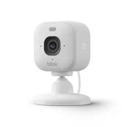 Amazon Blink Mini 2K+ Compact Plug-In Security Camera, 2K Video Resolution, Color Night Vision, Enhanced Audio. 1 Camera - White