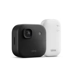 Amazon Blink Outdoor 2K+ Wireless Smart Security Camera, 2K Video Resolution, Enhanced Audio. Sync Module Core Included. 1 Camera System - Black