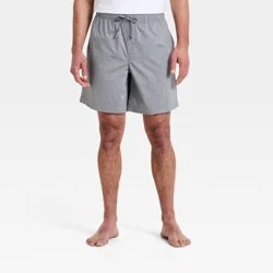 Men's Poplin Woven Pajama Shorts - Goodfellow & Co™ Gray S