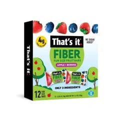 That's it. Lil' Minis Fiber Apples & Berries Fruit Bars - 0.35oz/12ct