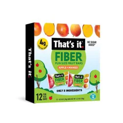 That's it. Lil' Minis Fiber Mango Fruit Bars - 0.35oz/12ct