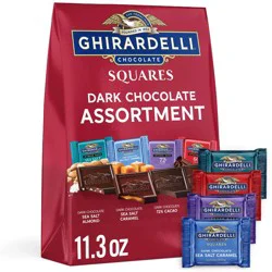 Ghirardelli Dark Square Chocolate Assortment - XL Bag - 11.3oz