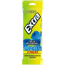 Extra Sour Blue Raspberry Mints - 45ct/3pk