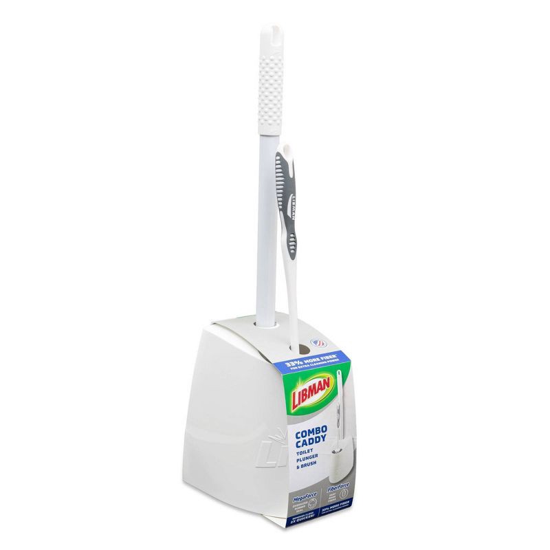 slide 1 of 8, Libman MegaForce Combo - Toilet Brush & Plunger, 1 ct