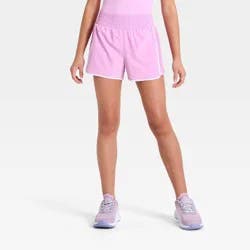 Girls' Active Side Pleated Shorts - All In Motion™ Light Violet S