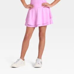 Girls' Knit Active Skort - All In Motion™ Light Violet L