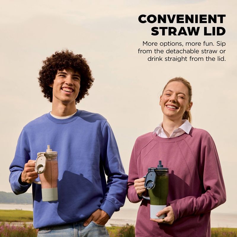 slide 7 of 11, Ninja BlendBoss Tumbler Blender with 26oz Travel Tumbler, Detachable Straw & Chug Spout Lid Lavender, 26 oz