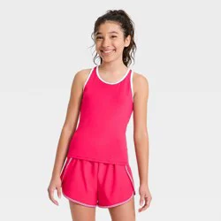 Girls' Racerback Active Tank Top - All In Motion™ Red M