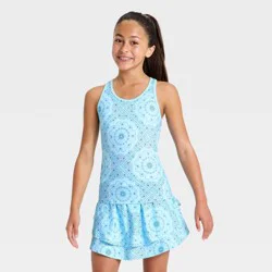 Girls' Racerback Active Tank Top - All In Motion™ Blue M