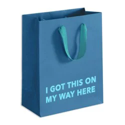 Pretty Alright Goods Small 'I Got This On My Way Here' Gift Bag Blue