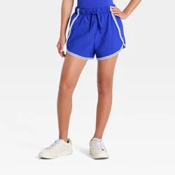 Girls' Pop Trim Active Shorts - All In Motion™ Cobalt Blue XL