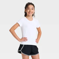 Girls' Seamless Run Active T-Shirt - All In Motion™ White M