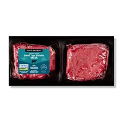 ButcherBox Grass Fed Beef Top Sirloin Steak - 12oz