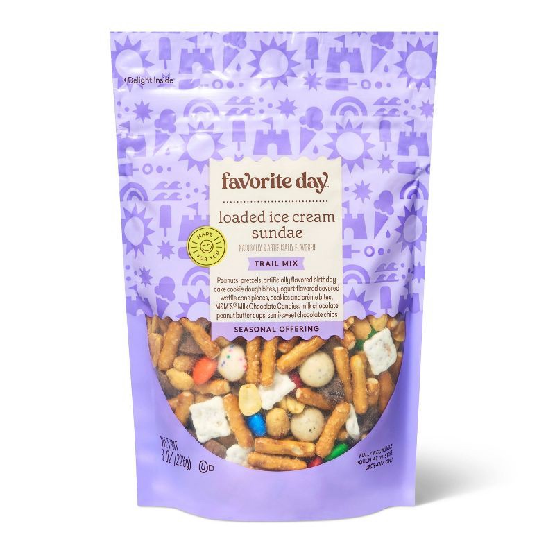 slide 1 of 4, Loaded Ice Cream Sundae Trail Mix - 8oz - Favorite Day™, 8 oz