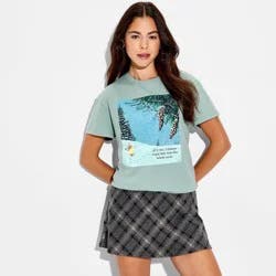 Women's Richard Scarry Bunny Short Sleeve Graphic T-Shirt - Sage Green L