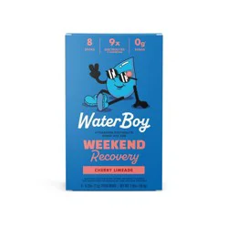 Waterboy Weekend Recovery Dietary Supplement Powder - Cherry Limeade - 8pk