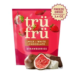 Tru Fru Freeze Dried Strawberries in Milk Chocolate - 3.4oz