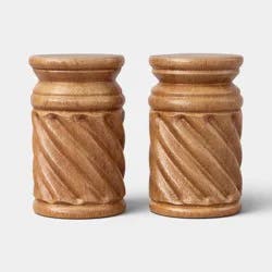 Georgian Carved Wood Salt and Pepper Shaker - Threshold™