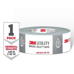 3M Company 3M 1.88" x 30 Yards Utility Basic Duct Tape Gray