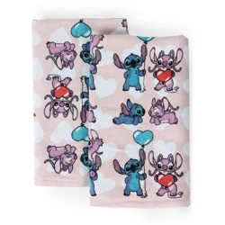 2pk Lilo & Stitch Valentine's Day Kitchen Towel Set