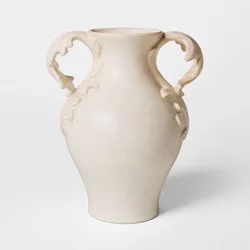 Threshold designed w/Studio McGee Tall Botanical Handle Ceramic Vase - Threshold™ designed with Studio McGee