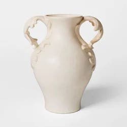 Threshold designed w/Studio McGee Tall Botanical Handle Ceramic Vase - Threshold™ designed with Studio McGee