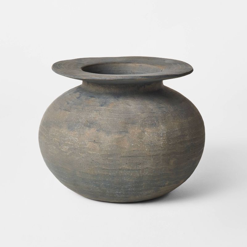 slide 1 of 4, Threshold designed w/Studio McGee Round Exaggerated Rim Vase - Threshold™ designed with Studio McGee, 1 ct