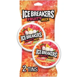 Ice Breakers Fruit Mix Flavored Sugar Free Mints - 1.5oz/2ct