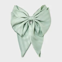 Chiffon Double Bow Barrette - A New Day™ Mint