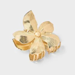 Flower Claw Clip - A New Day™ Gold