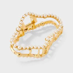 Pearl Abstract Claw Clip - A New Day™ Gold