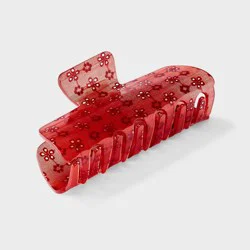 Eyelet Jumbo Rectangle Claw Clip - Universal Thread™ Orange