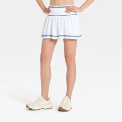 Women's Seamless Cable Knit Skort - All In Motion™ White XL