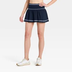 Women's Seamless Cable Knit Skort - All In Motion™ Blue XL