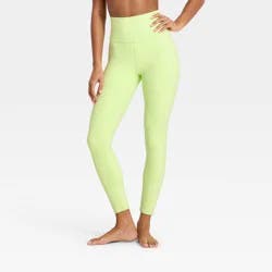 Women's Everyday Soft Ultra High-Rise 7/8 Leggings - All In Motion™ Light Green L
