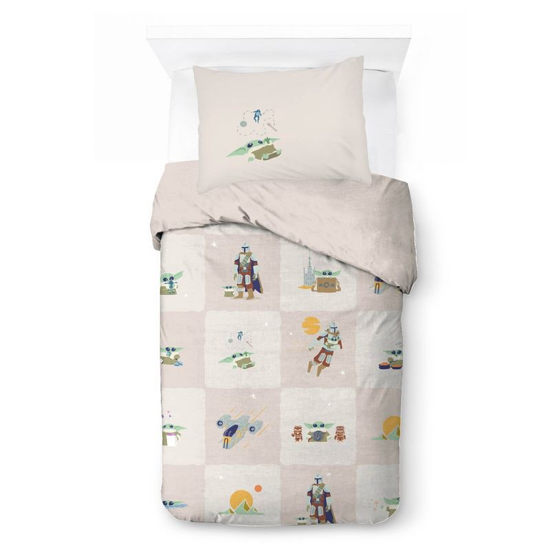 slide 1 of 3, Star Wars: The Mandalorian Twin Quilt Set, 1 ct