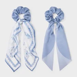 Printed Scarf Twister Set 2ct - Wild Fable™ Blue