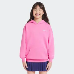Champion Girls' Oversized Graphic Hoodie - Pink S