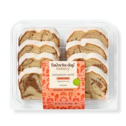 Iced Cinnamon Swirl Sliced Loaf Cake - 14.1oz/8ct - Favorite Day™