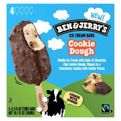 Ben & Jerry's Cookie Dough Ice Cream Bars – 10.1 fl oz/4ct