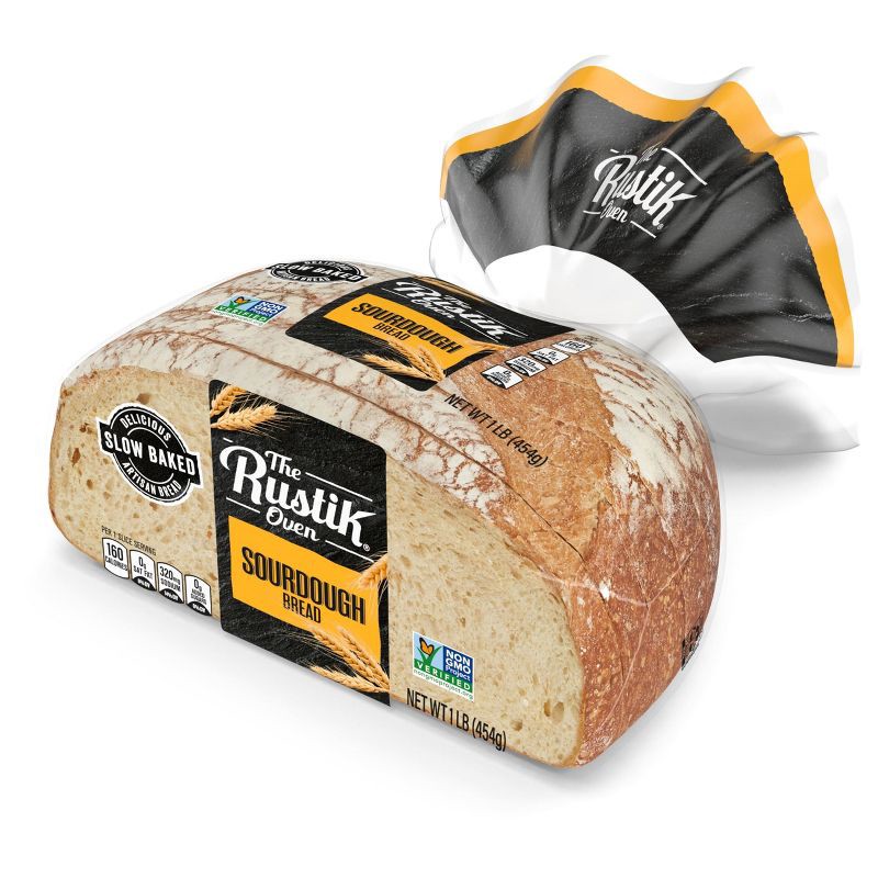 slide 3 of 7, The Rustik Oven Sliced Sourdough Bread - 16oz, 16 oz