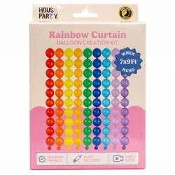 House of Party Balloon Creation Kit Rainbow Curtain