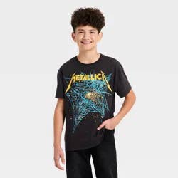 Merch Traffic Boys' Metallica Oversized Short Sleeve Graphic T-Shirt - Black M
