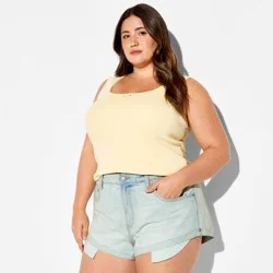 Women's Mid-Rise Cheeky Denim Shorts - Wild Fable™ Light Wash 17