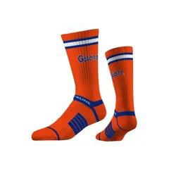 NCAA University of Florida Premium Knit Crew Fan Logo Socks